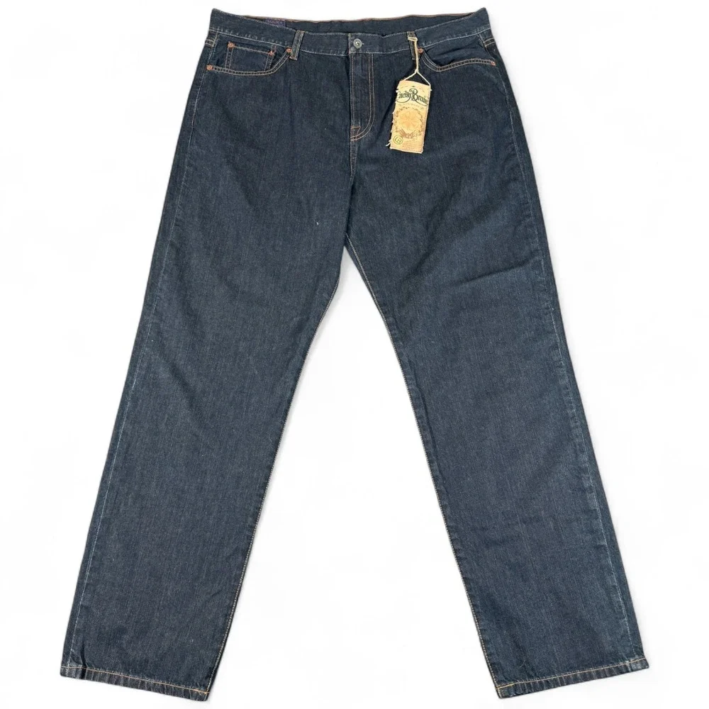 Lucky Brand Bootcut Jeans Men 40 Blue Low Rise Slim Fit Straight Leg Casual Wear